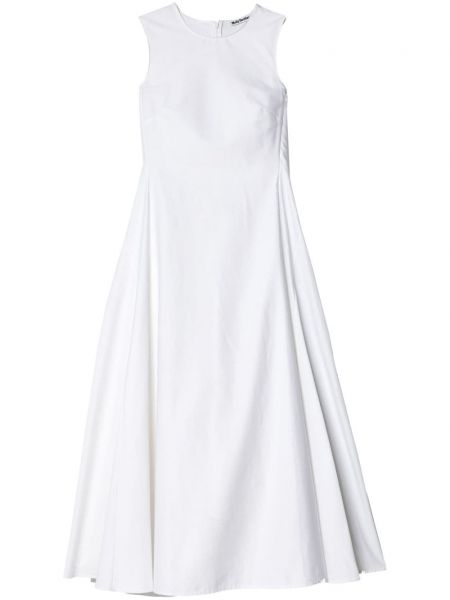 Βαμβακερή φόρεμα Molly Goddard λευκό