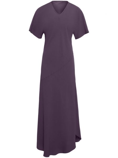 Asymetrické dlouhé šaty Uma | Raquel Davidowicz fialová
