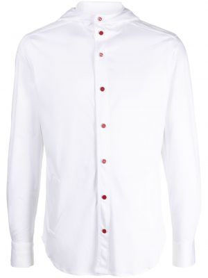 Chemise à capuche Kiton blanc