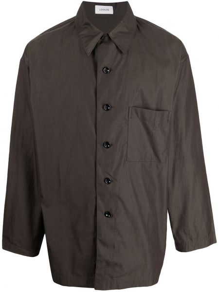 Camisa con botones oversized Lemaire gris