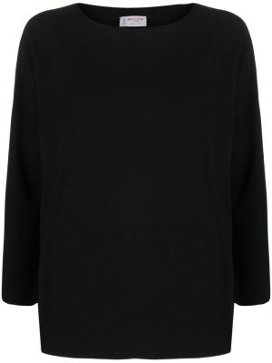 Блуза с кръгло деколте Alberto Biani черно