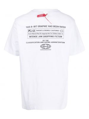 T-shirt avec manches courtes Mostly Heard Rarely Seen 8-bit blanc