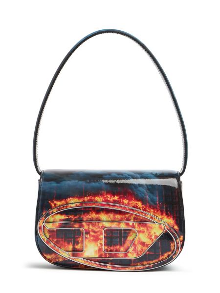 Schultertasche mit print Diesel