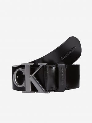 Kožený pásek Calvin Klein Jeans černý