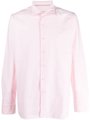 Košile s knoflíky Tintoria Mattei růžová