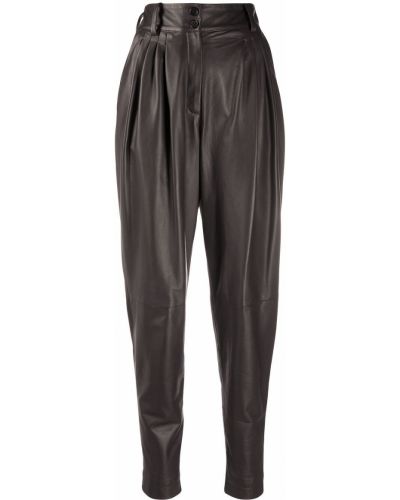 Pantalones de cintura alta Dolce & Gabbana marrón