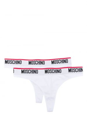 Kalhotky string jersey Moschino bílé