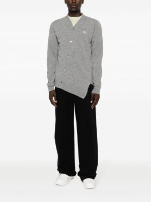 Asimetriškas vilnonis kardiganas Comme Des Garçons Shirt pilka