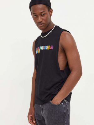 Bavlněné tričko Karl Lagerfeld Jeans černé