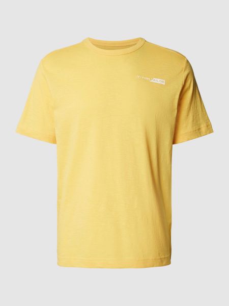 Koszulka z nadrukiem Tom Tailor żółta