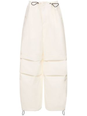 Pantalon en coton large Marc Jacobs blanc