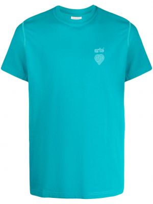 Памучна тениска бродирана Arte синьо