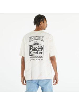 Tričko s krátkým rukávem Reebok Classics Block Party T-Shirt Chalk - Béžová