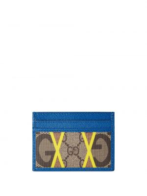 Usnjena denarnica s potiskom Gucci