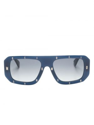 Sonnenbrille mit print Moschino Eyewear blau