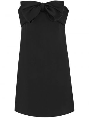 Μini φόρεμα με φιόγκο Saint Laurent μαύρο