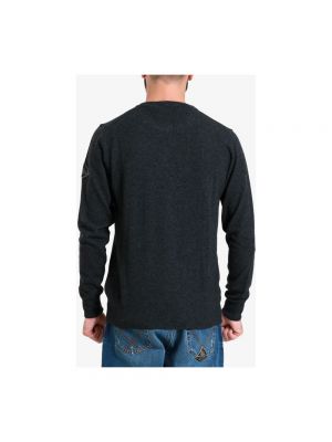Jersey de lana de lana merino de tela jersey Roy Roger's gris