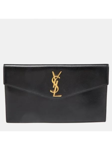 Kopertówka skórzana retro Yves Saint Laurent Vintage czarna