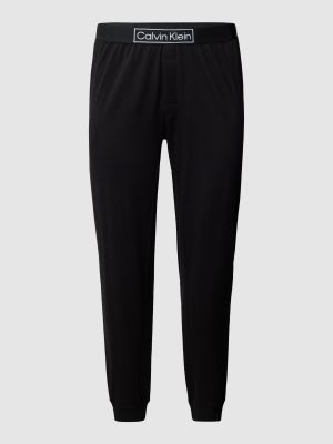 Spodnie sportowe z nadrukiem Calvin Klein Underwear czarne