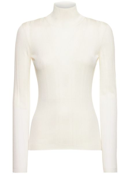 Silke turtleneck topp Carven hvit