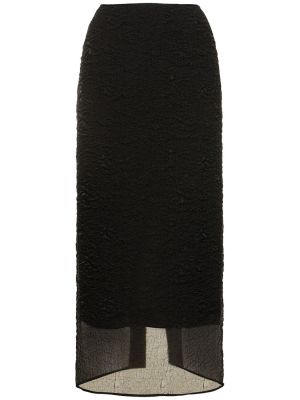 Bavlněné midi sukně Cecilie Bahnsen černé