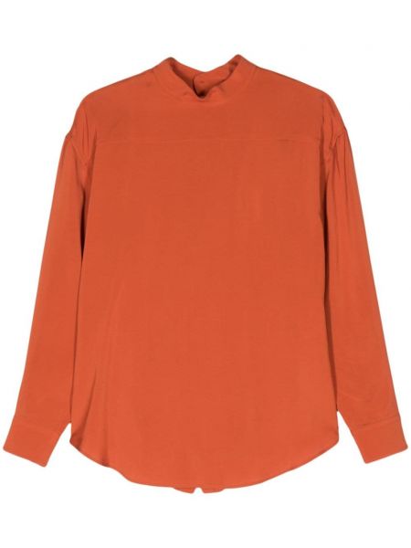 Crepe snørebånd bluse Colville orange