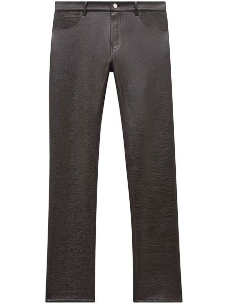 Pantalon droit slim Courrèges marron