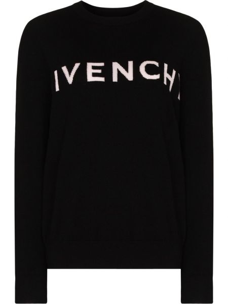 Кашмирен пуловер Givenchy черно