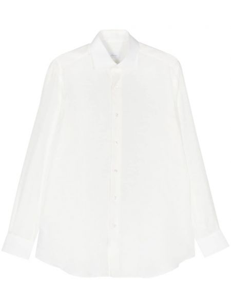 Ľanová košeľa Brioni biela