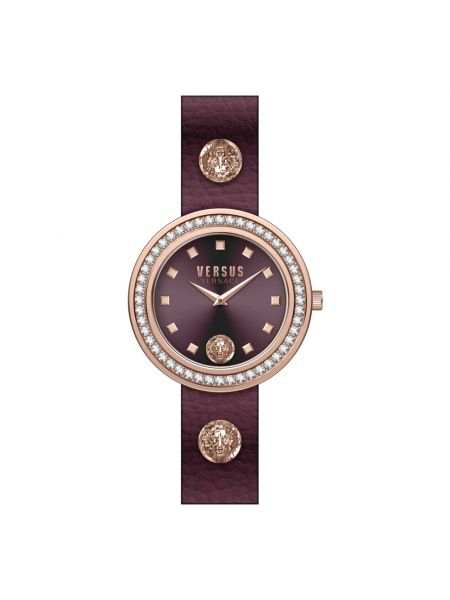 Zegarek w miejskim stylu Versus Versace brązowy