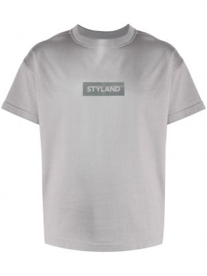 Camiseta con estampado Styland gris