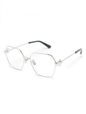 Brýle Bottega Veneta Eyewear stříbrné