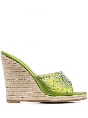 Sandale mit absatz mit keilabsatz Le Silla grün
