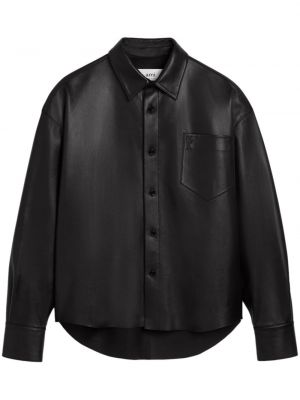 Siuvinėta marškiniai Ami Paris juoda