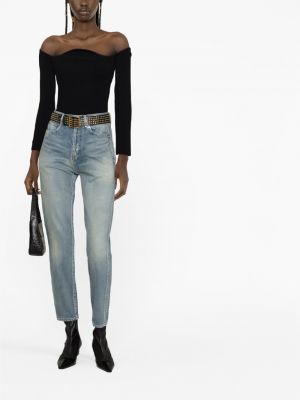 Skinny džíny s vysokým pasem Saint Laurent