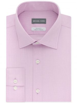 Классическая рубашка слим Michael Kors розовая
