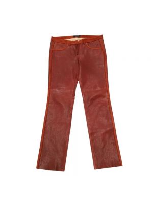 Spodnie slim fit Isabel Marant Pre-owned czerwone