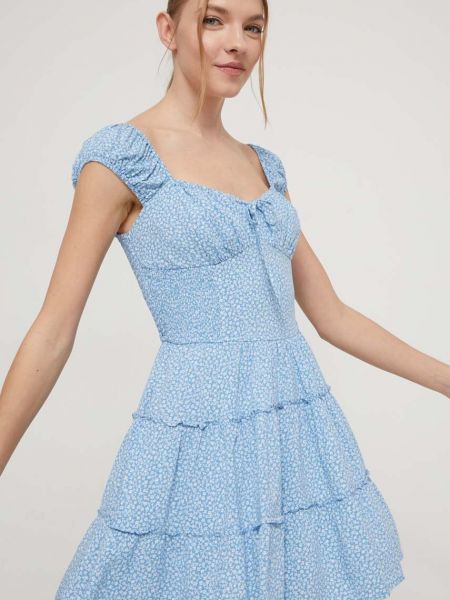 Mini haljina Hollister Co. plava