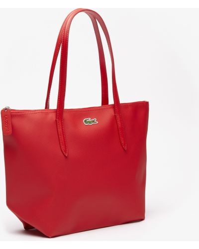 Красная сумка Lacoste