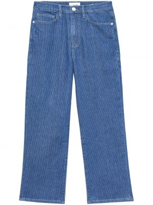 Pruhované džínsy Frame modrá