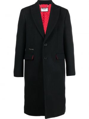 Kabát s potiskem Philipp Plein černý