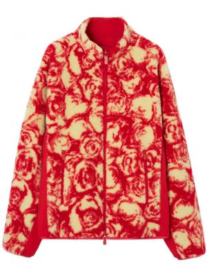 Beidseitig tragbare fleece jacke mit print Burberry