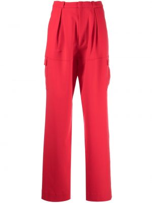 Pantalon cargo avec poches Lhd rouge