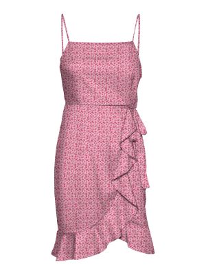 Κοκτέιλ φόρεμα Vero Moda ροζ