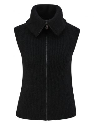 Pletená pletená vesta S.oliver Black Label čierna