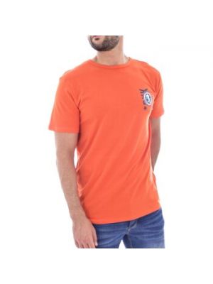 Koszulka z krótkim rękawem Bikkembergs pomarańczowa