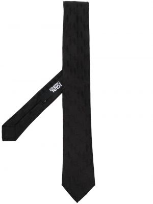 Seiden krawatte Karl Lagerfeld schwarz