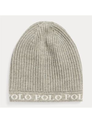 Megztas kepurė Polo Ralph Lauren pilka