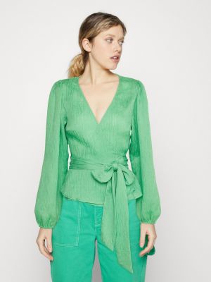 Блузка Gina Tricot зеленая