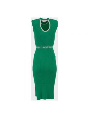 Sukienka midi Karl Lagerfeld zielona
